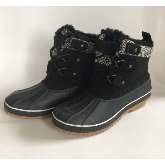 NEW KHOMBU Women's Keri Faux Fur-Lined Duck Boots (Size 7) - Picture 6 of 11